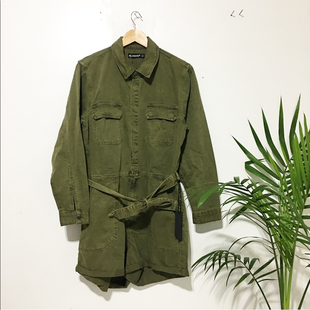 💓💚💓- New / blank nyc military green short romper💜